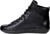 A side view of a black leather women's high-top sneaker. Produktbild-Vorschau