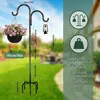 Schäferhaken Garten Doppelhaken 193cm Schmiedeeisen Schwarz Produktbild-Vorschau 2