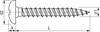 Spanplattenschraube Halbrundkopf 4.0x 40 Vollgewinde Torx Produktbild-Vorschau 2