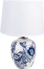 Stolní lampa Clayre & Eef Ø 28x42 cm Bílá modrá keramika Náhled obrázku produktu 1