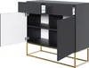 Selsey VELDIO - Buffet 2 portes avec 2 tiroirs, noir avec Voir les images du produit 4