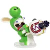 A figurine of Rabbid Yoshi from Mario + Rabbids Kingdom Battle, holding a large weapon. Anteprima dell’immagine prodotto