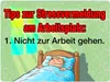Metallschild XL in 21x28 cm Tips zur Stressvermeidung am Produktbild-Vorschau 1