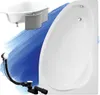 Baignoire d'angle 160x100 droite avec revêtement en Voir les images du produit 7