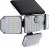 A solar-powered LED floodlight with a motion sensor and an external solar panel. Náhled obrázku produktu