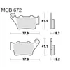 TRW Bremsbelagsatz EC MCB672EC Pegaso 650 VD BX449 Cross  Produktbild-Vorschau 6