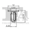 5x FA1 Clip Zier- / Schutzleiste 10-10007.5 für BMW 5 Produktbild-Vorschau 2