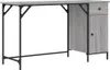 vidaXL Počítačový stůl Grey Sonoma 131x48x75 cm Materiál na Náhled obrázku produktu 1