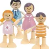 Set di bambole per famiglie di bambole in legno Viga Polarb Anteprima dell’immagine prodotto 1