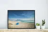 MuchoWow® MuchoWow® Gerahmtes Poster Weißer Strand mit dem Produktbild-Vorschau 4