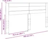 vidaXL Cabecero blanco, fabricado en material de madera Vista previa de la imagen del producto 7