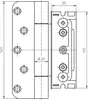Haustürband-System BAKA Protect 4049 3D, 1 Satz= 3 Stk. Produktbild-Vorschau 2