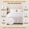 Malika Mikrofaser-Seersucker-Bettwäsche 3-teilig, 200 × 200 Produktbild-Vorschau 3