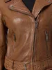Tazzio Damen Lederjacke F508 (Cognac, XL) Produktbild-Vorschau 6