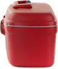 A red beauty case is shown against a white background. Produktbild-Vorschau