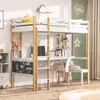 UnboxG Etagenbett Hochbett 90x200cm mit  Schreibtisch Produktbild-Vorschau 3