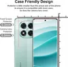 A diagram showing the dimensions of a phone screen protector and camera lens protector, with a phone in the background. Produktbild-Vorschau