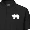 Huuraa Herren Polo Shirt Bär Silhouette L Black Bio Produktbild-Vorschau 2