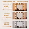 COSTWAY Make-up tafel met LED-verlichting, kaptafel met Productafbeelding-voorbeeld 4