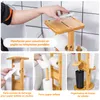 Garniture de WC sur pied Yorbay en bambou , avec support de Voir les images du produit 6