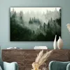 MuchoWow® - Leinwandbilder - Wald - Nebel - Bäume - Natur, Produktbild-Vorschau 4