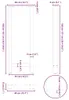 vidaXL Gambe per tavolo da bar nero 2 pezzi 40x(100-101) cm Anteprima dell’immagine prodotto 7