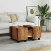 vidaXL Couchtisch Altholz-Optik 60x60x38 cm Holzwerkstoff Produktbild-Vorschau 4