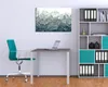 Wallario Premium Leinwandbild Leuchtendes Eis in blau-grau Produktbild-Vorschau 3