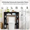 COSTWAY 87,5x18x98 cm Toilettenschrank Bad Überbauschrank, Produktbild-Vorschau 4