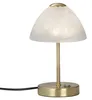 LED stolová lampa - biela - mosadz - opálové sklo - V 24 cm Náhľad obrázku produktu 14