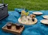 Zagatto Pikniková Deka 200x200cm s Rukojetí Mořský Vzor Náhled obrázku produktu 12
