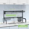 Adjustable Over-Sink Dish Drying Rack, 2-Tier, 53-99 cm Produktbild-Vorschau 3