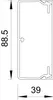 OBO WDK40090RW Wand-u.Deckenkanal m.Bodenlochung 40x90x2000 Produktbild-Vorschau 2