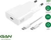 4smarts Ladegert PDPlug Slim 20W GaN 1C + USB-C Kabel 1.5 m Produktbild-Vorschau 1