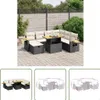 The Living Store 8-tlg. Garten-Sofagarnitur mit Kissen Produktbild-Vorschau 1