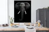MuchoWow® Poster Elefant - Wildtiere - Schwarz - Weiß - Produktbild-Vorschau 3