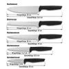 TOPFANN Küchenmesser Set 6-teilig – 5 Edelstahl Messer mit Produktbild-Vorschau 13