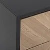 Close-up of a drawer front and side of a nightstand. Podgląd zdjęcia produktu
