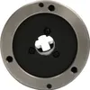 A close-up, top-down view of a self-centering four-jaw chuck for a lathe. Podgląd zdjęcia produktu