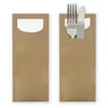 itenga 100x Bestecktasche aus Papier Kraftkarton Einweg mit Produktbild-Vorschau 3