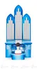 Engel an der Orgel mit Spielwerk "Stille Nacht" - Blaue Produktbild-Vorschau 1