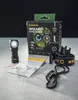 A product shot of an Armytek Wizard C1 Pro flashlight and its packaging, along with accessories, on a textured surface. Produktbild-Vorschau