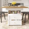 A kitchen or dining area with a table and stools. Produktbild-Vorschau