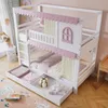 Łóżko piętrowe Sweiko, łóżko dziecięce z oknami i Podgląd zdjęcia produktu 3