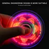 LED Fidget Spinning Toy Clear Light Up Finger Cube Anti Anteprima dell’immagine prodotto 2