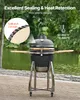 VEVOR Kamado gril, keramický gril, udírňa Ø 450 mm, s Náhľad obrázku produktu 3