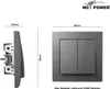Jalousie-Taster McPower "Flair", Hoch und Runter, 250V/10A, Produktbild-Vorschau 3