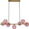 Olucia - REMO - Pendelleuchte - Rosa / Messing - 7 Watt Produktbild-Vorschau 1