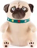 A plush toy pug dog sitting down. Voir les images du produit