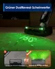 A vacuum cleaner head with green lights illuminating dust on the floor, with a comparison graphic below. Náhled obrázku produktu